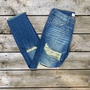 NWT HIDDEN JEANS Bailey Slim Boyfriend Size 24